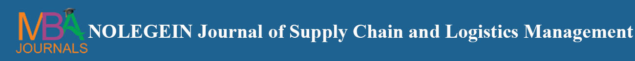 NOLEGEIN Journal of Supply Chain and Logistics Management